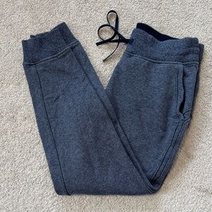 lululemon Warm Down Sweatpant Joggers 28" Heathered Navy Sz6